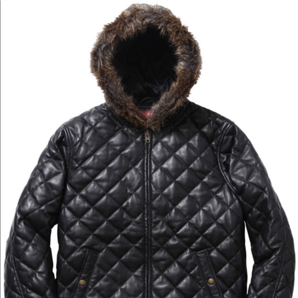 Supreme Quilted Leather Jacket S/S 16 “CHANEL”